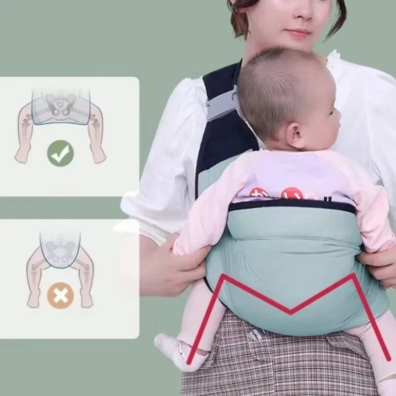 Multifunctional Child Carrier Wrap - Adjustable Shoulder Strap for Baby & Toddler