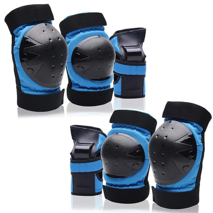 Adult, Youth, and Kids Protective Gear Set - Knee Pads, Elbow Pads, and Wrist Guards for Skateboarding, Roller Skating, Cycling, BMX, and Scootering