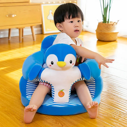 Baby Sofa Support Seat Cover - Cartoon Plush Chair for Toddlers