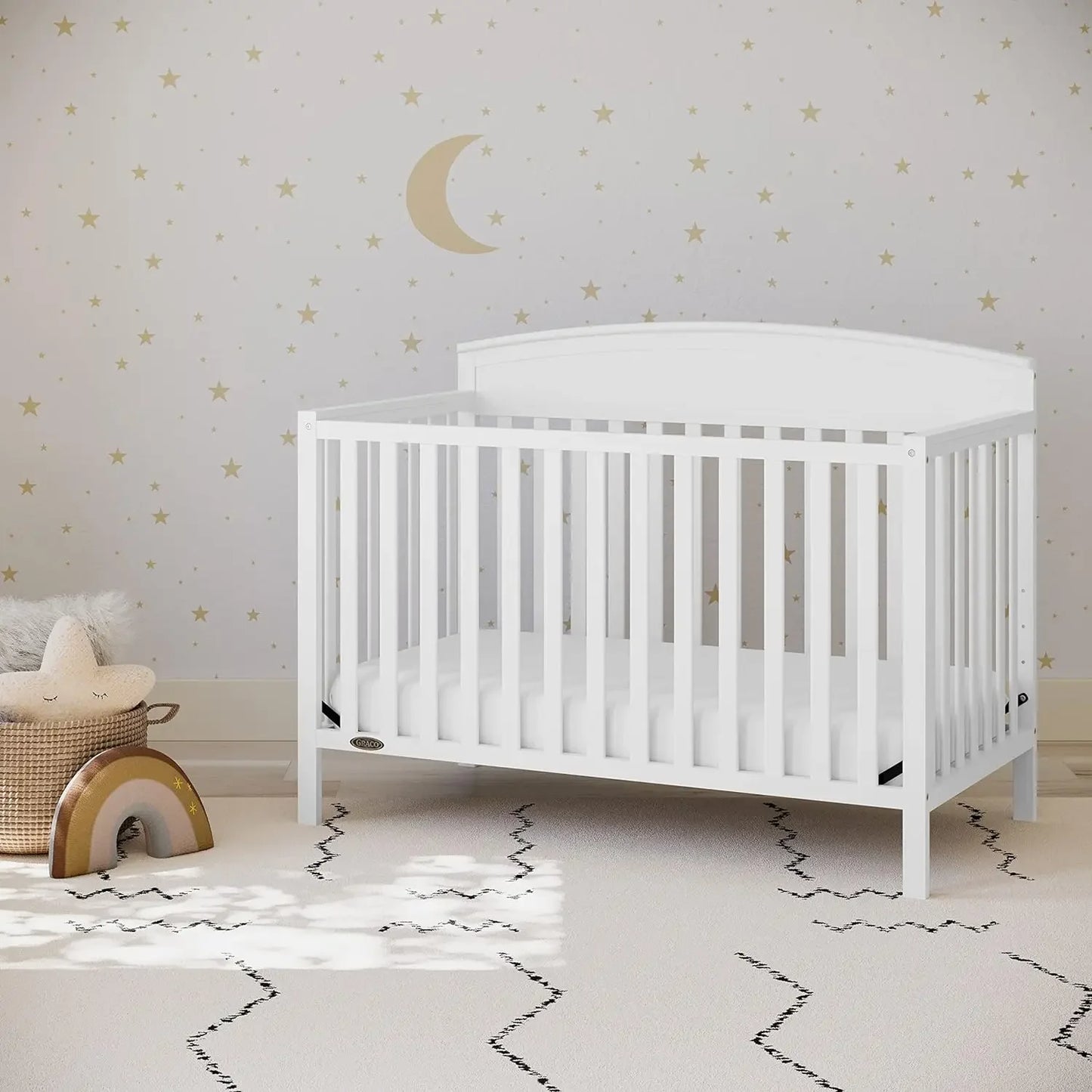 Graco Benton 5-in-1 Convertible Crib (White) – GREENGUARD Gold Certified