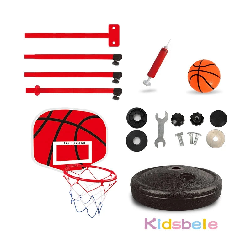 Toddler Adjustable Basketball Hoop - 63-150CM Stand Rack for Kids, Indoor & Outdoor Sports Toy