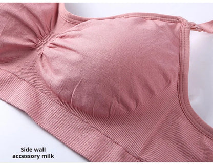 Wirefree Maternity Nursing Bra - Breathable Pregnancy Bra for Breastfeeding, Prevents Sagging