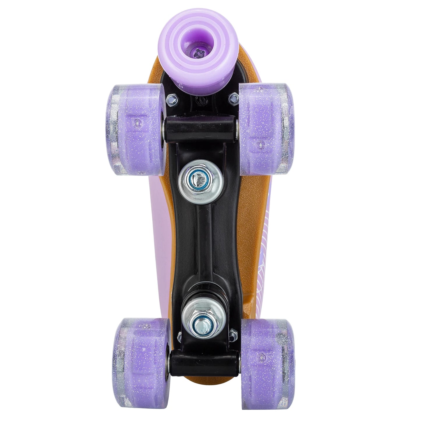 Pink & Purple Double Row Roller Skates for Women & Kids - Breathable Leather 4-Wheel Skating Sneakers