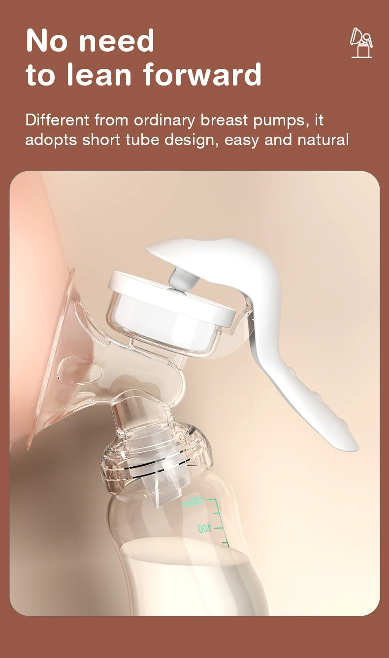 Dr.isla Manual Breast Pump - BPA-Free Suction Milk Pump for Baby Feeding & Postpartum Use