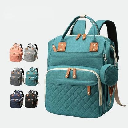 Fashion Mummy Baby Diaper Bag Backpack with USB - Custom Baby Care Travel Bag for Mom