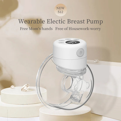 Hands-Free Electric Breast Pump - Portable Wearable Wireless Milk Extractor with UV Disinfection