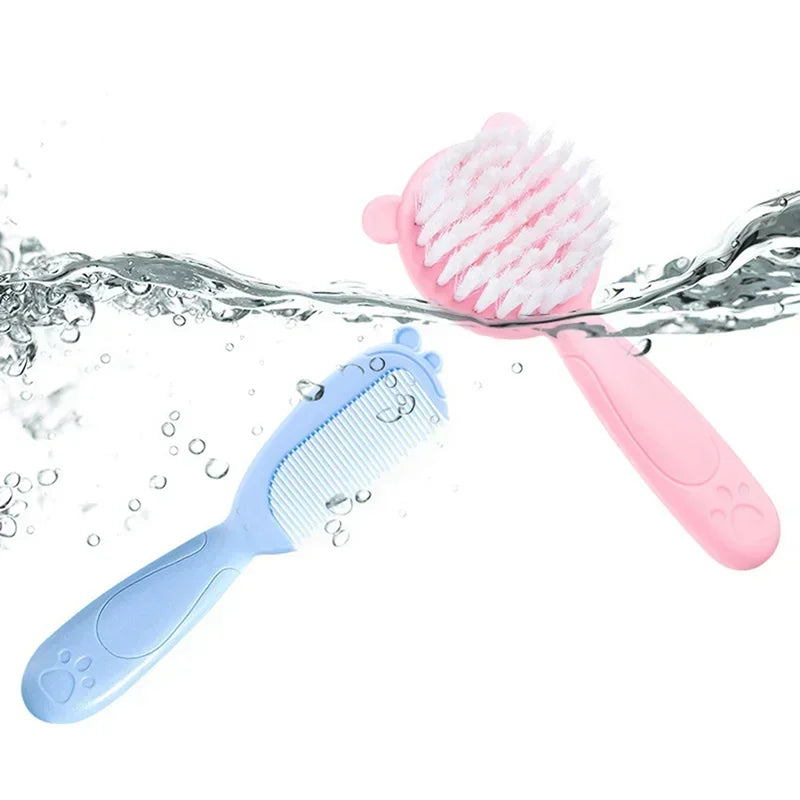 2Pcs/Set Cute Kids Baby Hair Brush and Comb Set