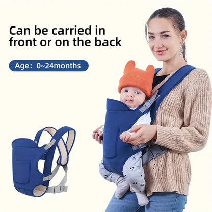 Ergonomic Baby Carrier Kangaroo Sling - Front & Back Facing Wrap for Newborns to 24 Months