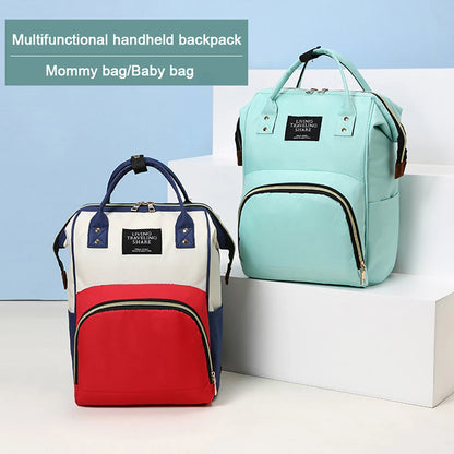 Portable Multi-Functional Mommy Bag - Fashionable Diaper Bag Backpack