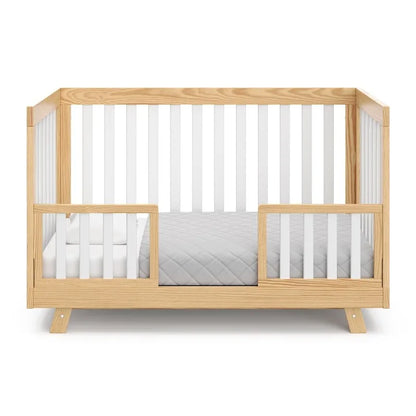 Storkcraft Beckett Convertible Crib - Natural with White Slats