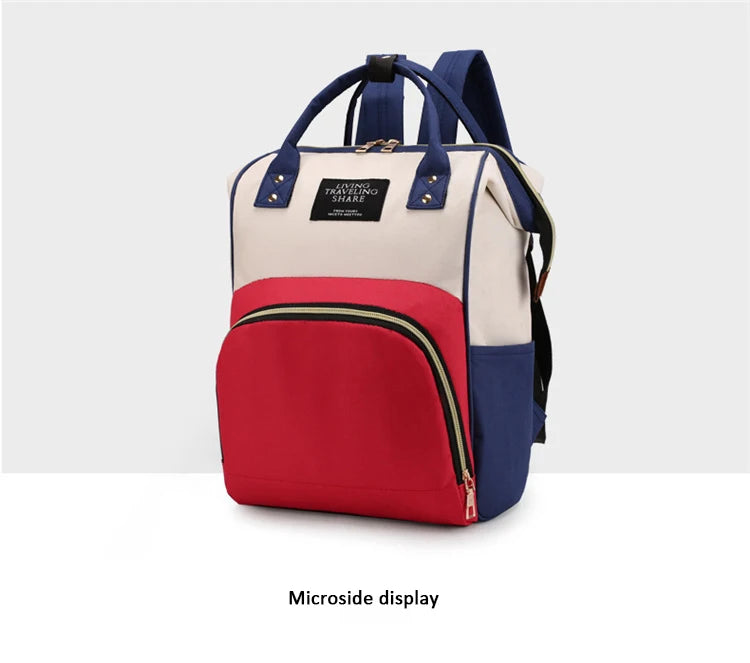 Portable Multi-Functional Mommy Bag - Fashionable Diaper Bag Backpack