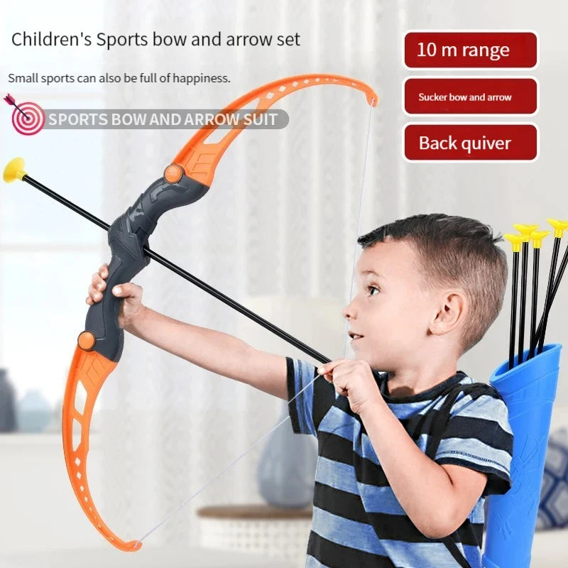 92cm Bow and Arrow Toy Set for Children - Archery Practice Recurve Bow with Target, Outdoor Sports Shooting Toy for Kids