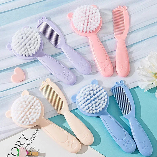 2Pcs/Set Cute Kids Baby Hair Brush and Comb Set