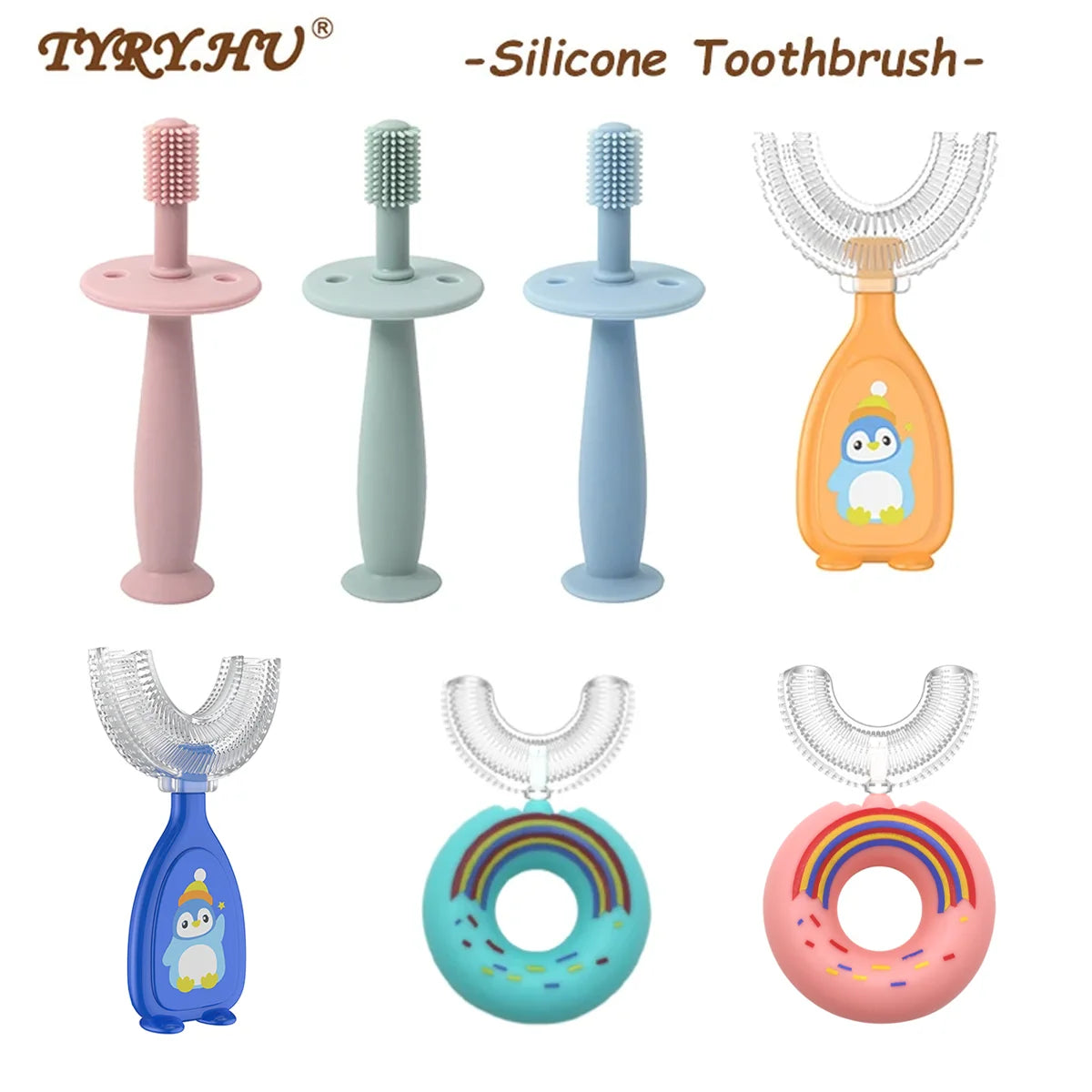 Baby Soft Silicone Training Toothbrush