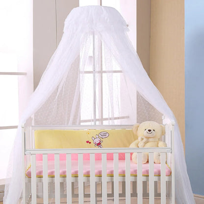 Summer Baby Crib Netting - Round Lace Dome Mosquito Net