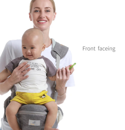 Ergonomic Baby Carrier with Hip Seat - Front-Facing Portable Sling for Baby Gear