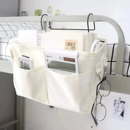 Baby Bedside Pouch Nappy Holder - Crib Storage Organizer Hanging Caddy