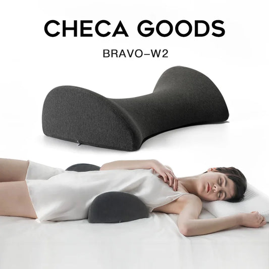 CHECA GOODS I-Shaped Pregnancy Pillow - Memory Foam Waist Pad for Side Sleepers